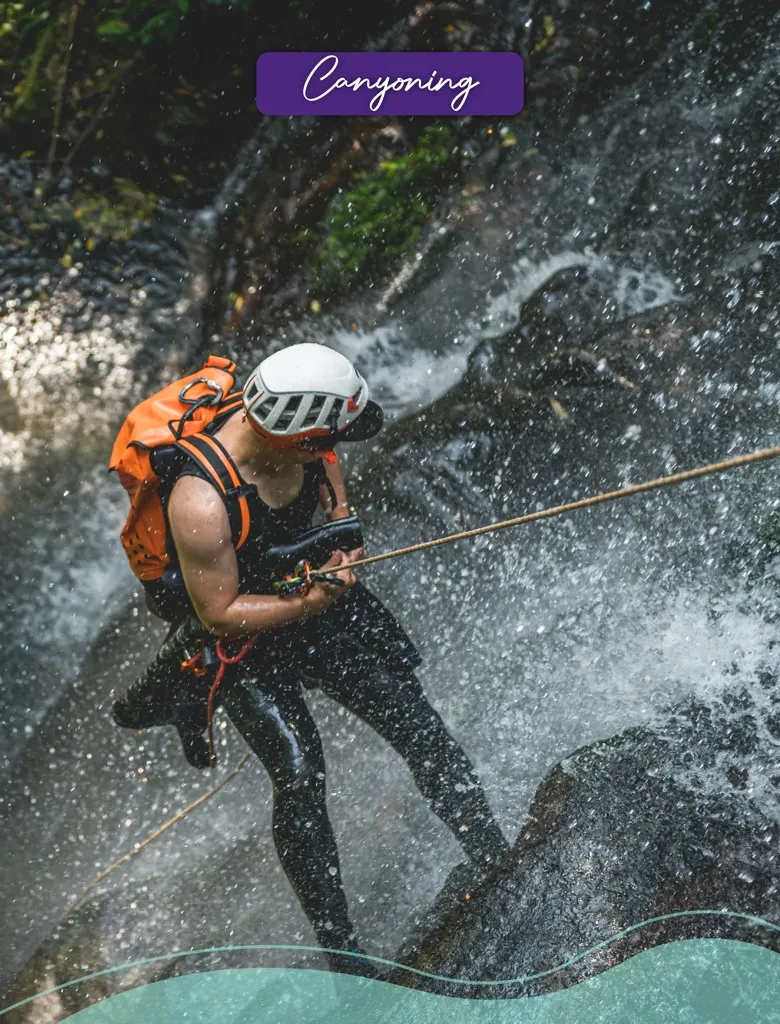 Explore the thrill of entering hidden canyons, descending majestic waterfalls and feeling the connection with nature in its purest state. Canyoning is a unique experience that combines adventure, impressive landscapes and unforgettable moments in direct contact with water and rock. Ideal for those seeking an exciting encounter with natural force.